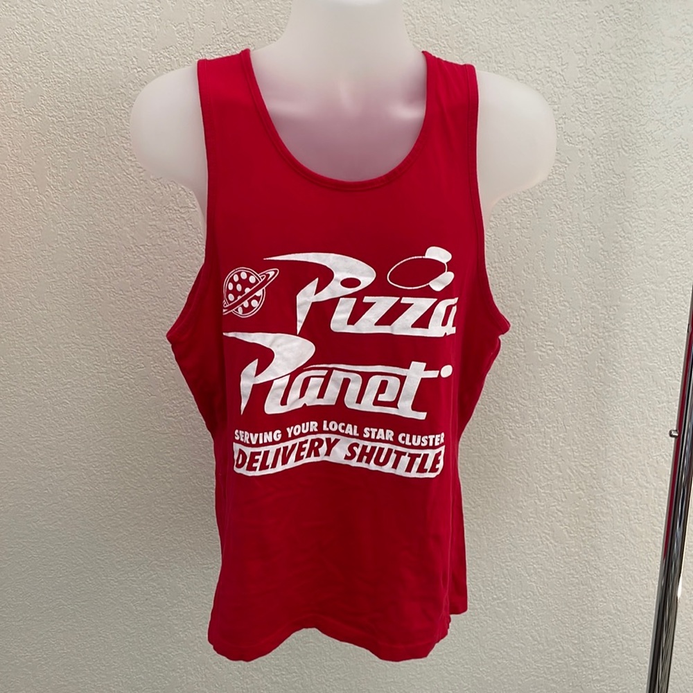 Disney mens pizza planet tank